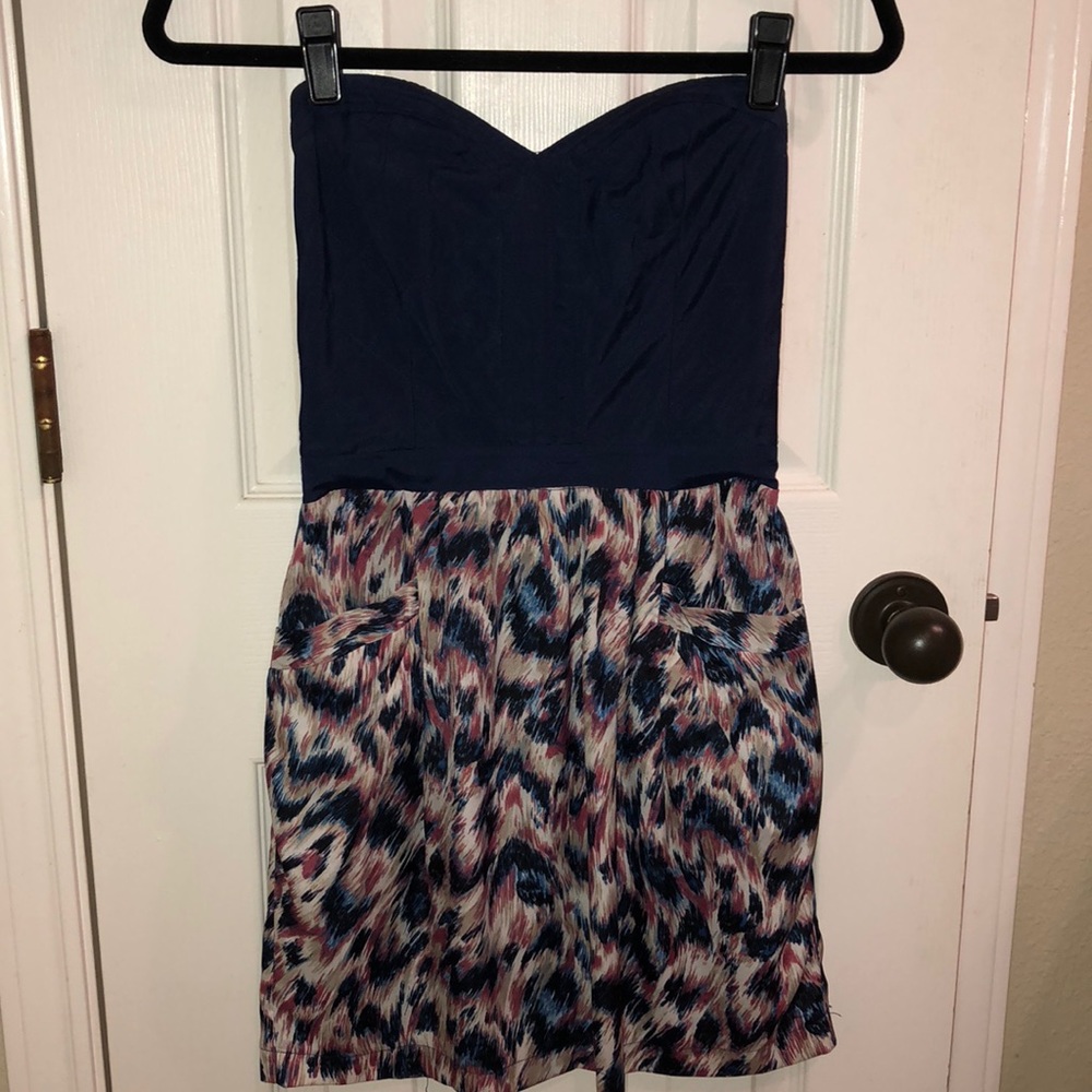 Strapless cocktail dress